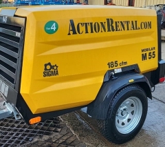 Used Equipment Sales Air Compressor, 185cfm Kaeser M55 PE in Allentown PA